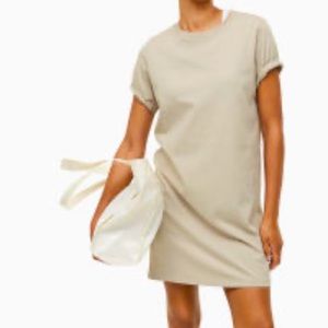 H&M Women’s Beige Cotton T-Shirt Dress Size S